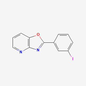 molecular formula C12H7IN2O B588136 2-(3-Iodophenyl)oxazolo[4,5-b]pyridine CAS No. 60772-61-4