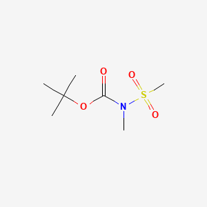 molecular formula C7H15NO4S B588143 叔丁基（甲磺酰基）甲基氨基甲酸酯 CAS No. 894351-83-8