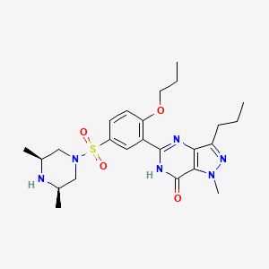 molecular formula C24H34N6O4S B588146 Propoxyphenyl aildenafil CAS No. 1391053-82-9