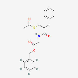 molecular formula C21H23NO4S B588147 Racecadotril-d5 