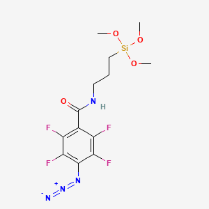 molecular formula C13H16F4N4O4Si B588153 n-(3-trimethoxysilylpropyl)-4-azido-2,3,5,6-tetrafluorobenzamide CAS No. 298225-03-3