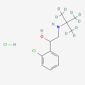 molecular formula C12H19Cl2NO B588154 Tulobuterol-d9 Hydrochloride CAS No. 1325559-14-5