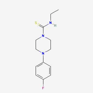 molecular formula C13H18FN3S B5881543 N-ethyl-4-(4-fluorophenyl)piperazine-1-carbothioamide 