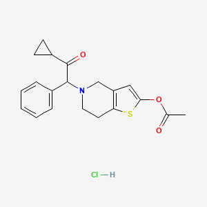 molecular formula C20H22ClNO3S B588184 Defluoro Prasugrel Hydrochloride CAS No. 1391053-53-4
