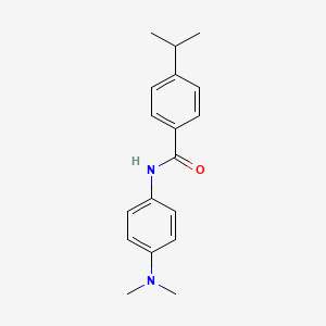 molecular formula C18H22N2O B5881889 N-[4-(dimethylamino)phenyl]-4-propan-2-ylbenzamide 