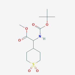Methyl 2-(boc-amino)-2-(1,1-dioxo-4-tetrahydrothiopyranyl)acetate