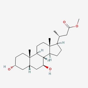 molecular formula C24H40O4 B588191 24-Nor Ursodeoxycholic Acid Methyl Ester CAS No. 118316-16-8
