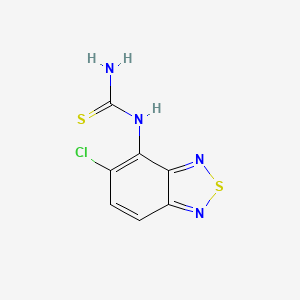 molecular formula C7H5ClN4S2 B588199 (5-Chloro-2,1,3-benzothiadiazol-4-yl)thiourea CAS No. 51323-05-8