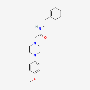 molecular formula C21H31N3O2 B5882002 N-[2-(cyclohex-1-en-1-yl)ethyl]-2-[4-(4-methoxyphenyl)piperazin-1-yl]acetamide 