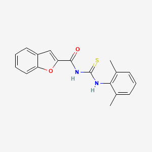 molecular formula C18H16N2O2S B5882019 N-[(2,6-dimethylphenyl)carbamothioyl]-1-benzofuran-2-carboxamide 