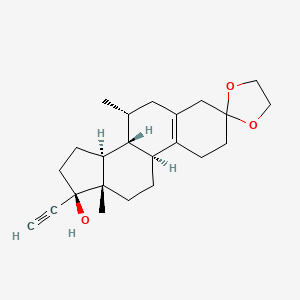 molecular formula C23H32O3 B588211 Tibolone 3-Ethylene Ketal CAS No. 677299-58-0