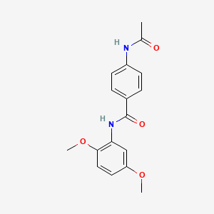 molecular formula C17H18N2O4 B5882185 N-(2,5-dimethoxyphenyl)-4-acetamidobenzamide 