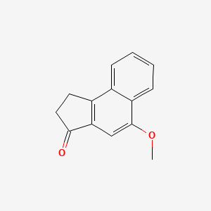 molecular formula C14H12O2 B588219 1,2-Dihydro-5-methoxy-3H-benz[e]inden-3-one CAS No. 857552-15-9
