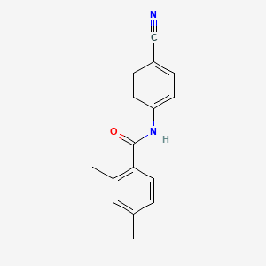 molecular formula C16H14N2O B5882288 N-(4-cyanophenyl)-2,4-dimethylbenzamide CAS No. 701245-81-0