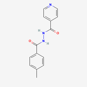 molecular formula C14H13N3O2 B5882345 N'-(4-methylbenzoyl)pyridine-4-carbohydrazide 