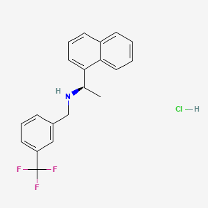 molecular formula C20H19ClF3N B588246 (R)-1-(Naphthalen-1-yl)-N-(3-(trifluoromethyl)benzyl)ethanamine hydrochloride CAS No. 1229225-42-6