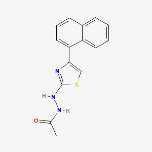 molecular formula C15H13N3OS B5882464 N'-(4-naphthalen-1-yl-1,3-thiazol-2-yl)acetohydrazide 