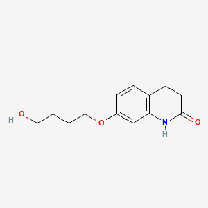 molecular formula C13H17NO3 B588249 3,4-Dihydro-7-(4-hydroxybutoxy)-2(1H)-quinolinone CAS No. 889443-20-3