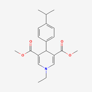 molecular formula C20H25NO4 B5882604 dimethyl 1-ethyl-4-(4-isopropylphenyl)-1,4-dihydro-3,5-pyridinedicarboxylate 