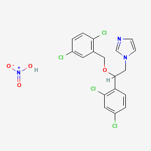 molecular formula C18H15Cl4N3O4 B588267 2,5-Dichloro Miconazole Nitrate CAS No. 909277-72-1