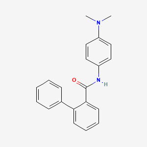 molecular formula C21H20N2O B5882756 N-[4-(dimethylamino)phenyl]-2-phenylbenzamide 