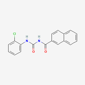 molecular formula C18H13ClN2O2 B5882818 N-[(2-chlorophenyl)carbamoyl]naphthalene-2-carboxamide 