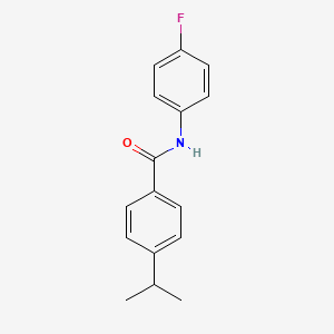 molecular formula C16H16FNO B5882821 N-(4-fluorophenyl)-4-(propan-2-yl)benzamide 