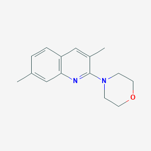 molecular formula C15H18N2O B5882894 4-(3,7-dimethylquinolin-2-yl)morpholine 