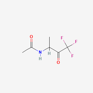 molecular formula C6H8F3NO2 B588296 N-(4,4,4-trifluoro-3-oxobutan-2-yl)acetamide CAS No. 129660-27-1