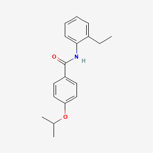 molecular formula C18H21NO2 B5883032 N-(2-ethylphenyl)-4-(propan-2-yloxy)benzamide 