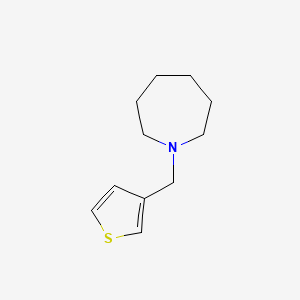 molecular formula C11H17NS B5883313 1-(thiophen-3-ylmethyl)azepane 