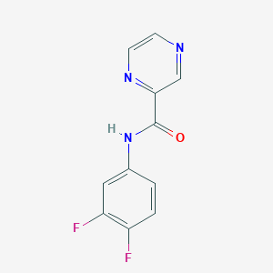 molecular formula C11H7F2N3O B5883415 N-(3,4-difluorophenyl)pyrazine-2-carboxamide 