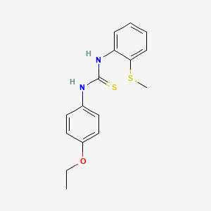 molecular formula C16H18N2OS2 B5883440 N-(4-ethoxyphenyl)-N'-[2-(methylthio)phenyl]thiourea 