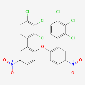 1,2,3-Trichloro-4-[5-nitro-2-[4-nitro-2-(2,3,4-trichlorophenyl)phenoxy]phenyl]benzene