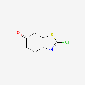 molecular formula C7H6ClNOS B588351 2-Chloro-4,5-dihydrobenzo[D]thiazol-6(7H)-one CAS No. 159015-39-1