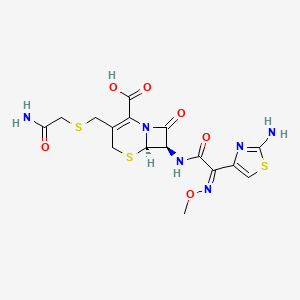 molecular formula C16H18N6O6S3 B588353 Desfuroyl Ceftiofur S-Acetamide CAS No. 120882-25-9