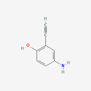 molecular formula C8H7NO B588357 4-Amino-2-ethynylphenol CAS No. 1391053-48-7