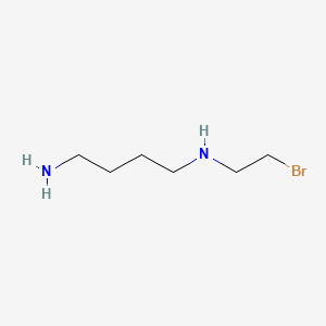 molecular formula C6H15BrN2 B588359 N~1~-(2-Bromoethyl)butane-1,4-diamine CAS No. 129993-82-4