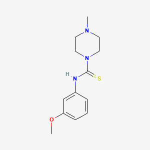 molecular formula C13H19N3OS B5883610 N-(3-methoxyphenyl)-4-methylpiperazine-1-carbothioamide 