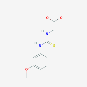 molecular formula C12H18N2O3S B5883657 1-(2,2-Dimethoxyethyl)-3-(3-methoxyphenyl)thiourea 