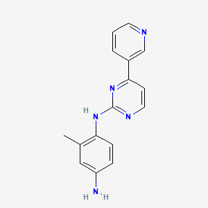 molecular formula C16H15N5 B588369 N-(4-Amino-2-methylphenyl)-4-(3-pyridyl)-2-pyrimidineamine CAS No. 112696-91-0