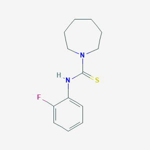molecular formula C13H17FN2S B5883690 N-(2-fluorophenyl)azepane-1-carbothioamide 