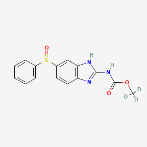 trideuteriomethyl N-[6-(benzenesulfinyl)-1H-benzimidazol-2-yl]carbamate