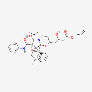 molecular formula C36H39FN2O7 B588384 Allyl-ATV-cycloFP CAS No. 1316643-57-8