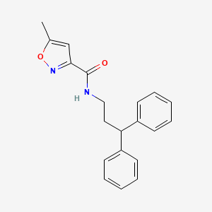 molecular formula C20H20N2O2 B5883928 N-(3,3-diphenylpropyl)-5-methyl-1,2-oxazole-3-carboxamide 