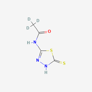 2-Acetamido-5-mercapto-1,3,4-thiadiazole-d3