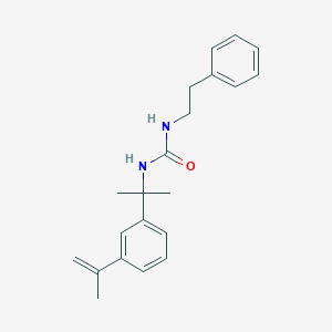 molecular formula C21H26N2O B5884059 1-(2-Phenylethyl)-3-{2-[3-(prop-1-en-2-yl)phenyl]propan-2-yl}urea 