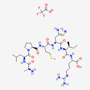 molecular formula C39H65F3N12O10S B588410 Alpmhir trifluoroacetate CAS No. 132160-04-4