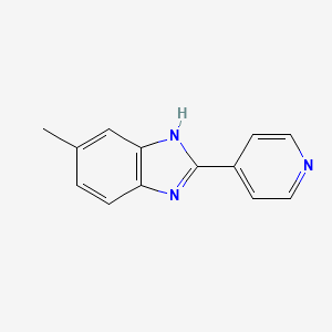 molecular formula C13H11N3 B5884155 1H-Benzimidazole, 6-methyl-2-(4-pyridinyl)- CAS No. 84123-77-3