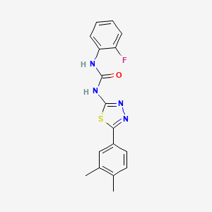 N-[5-(3,4-dimethylphenyl)-1,3,4-thiadiazol-2-yl]-N'-(2-fluorophenyl)urea